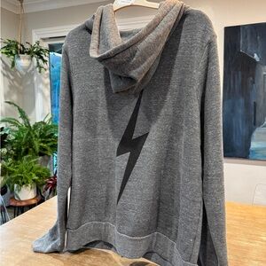Aviator Nation Gray Bolt Hoodie